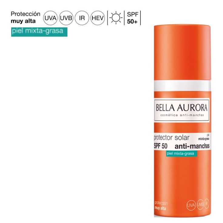 bella aurora solar f-50 gel crema piel mixta+bolsa bañador
