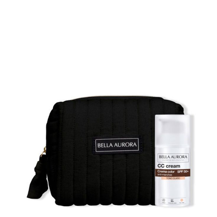 bella aurora cc cream tono medio 30ml+ neceser