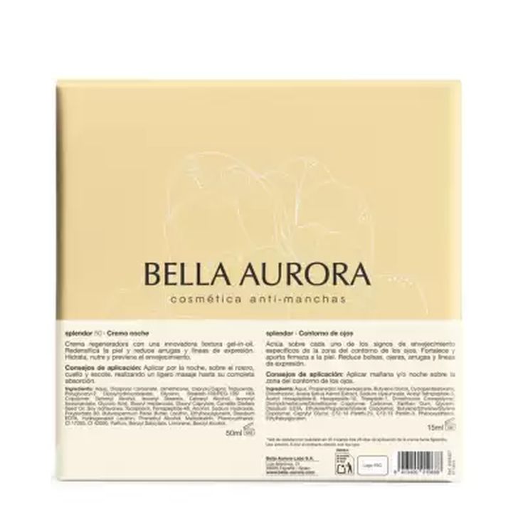 bella aurora splendor noche 50 + contorno de ojos 15ml