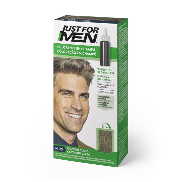 just for men colorante en champu castaño claro 30ml just for men colorante en champu castaño claro 30ml