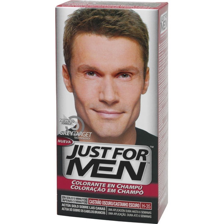 just for men colorante en champu castaño oscuro 30ml just for men colorante en champu castaño oscuro 30ml