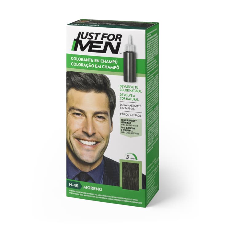 just for men colorante en champu moreno natural 30ml