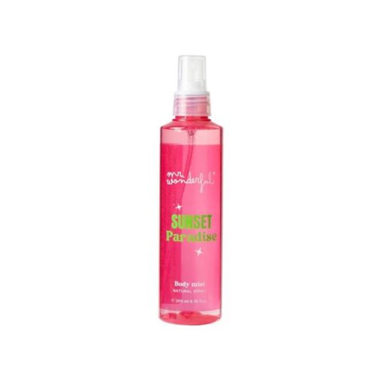 mr wonderful sunset paradise body mist 200ml