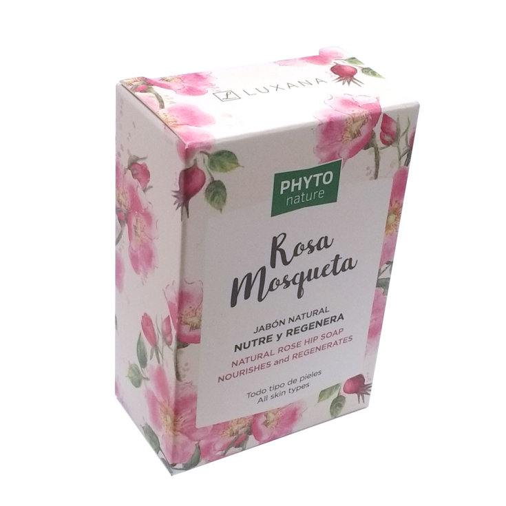 phyto nature pastilla jabon natural rosa mosqueta nutre y regenera 120g