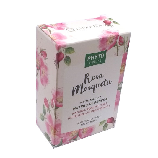 phyto nature pastilla jabon natural rosa mosqueta nutre y regenera 120g