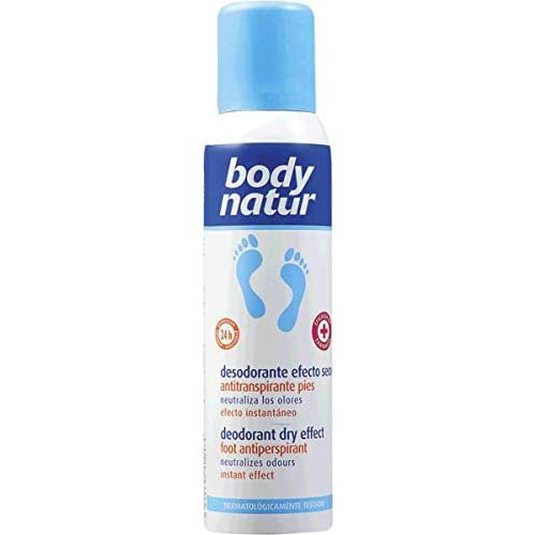 body natur desodorante antitranspirante para pies efecto seco 150ml