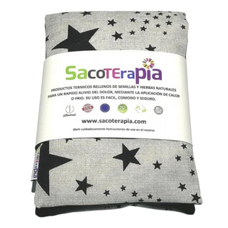 sacoterapia basico gris estrellas+funda sacoterapia basico gris estrellas+funda