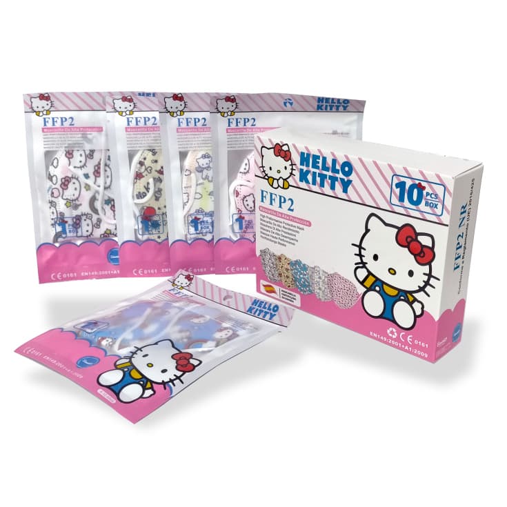 mascarilla ffp2 nr infantil hello kitty caja 10 unidades mascarilla ffp2 nr infantil hello kitty caja 10 unidades