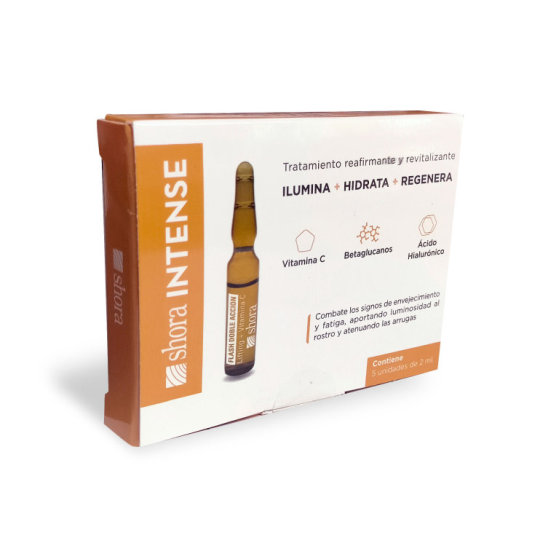 shora intense ampollas faciales reafirmantes y revitalizantes 5 unidades