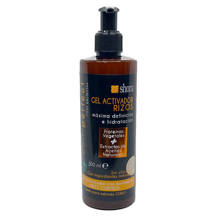 shora curl-perfect gel activador rizos dosificador 300ml