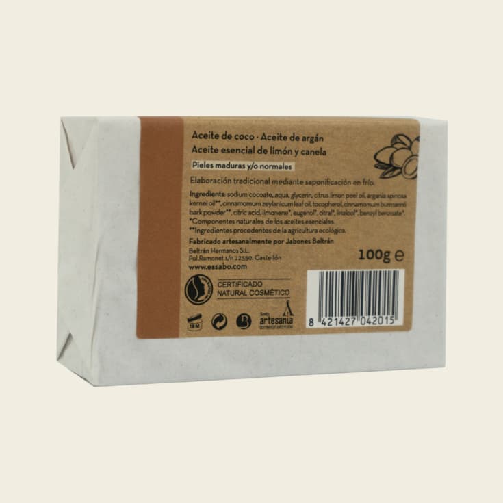 essabo pastilla jabon natural de argan 100g