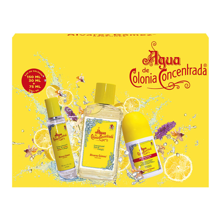 alvarez gomez agua de colonia 150ml estuche 3 piezas