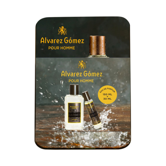 alvarez gomez barberia pour homme 150ml estuche + 2 piezas