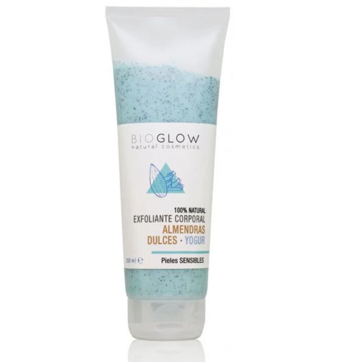 bioglow exfoliante corporal de almendras dulces y yogur