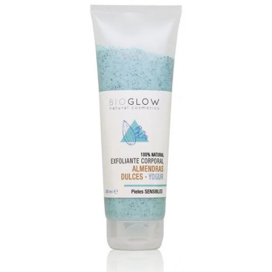 bioglow exfoliante corporal de almendras dulces y yogur