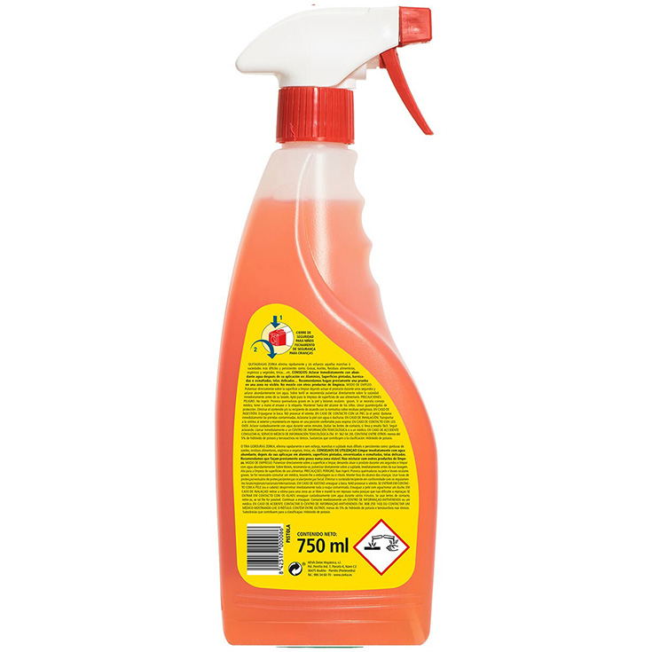 zorka quitagrasas multiusos liquido pistola 750ml