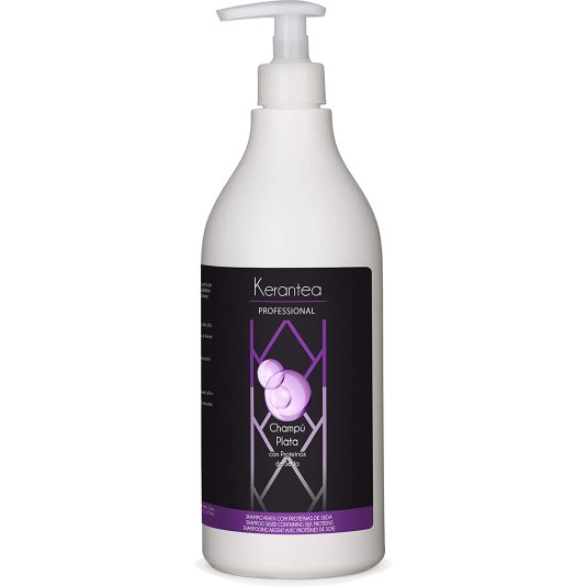 kerantea professional champu plata con proteinas de seda dosificador 750ml kerantea professional champu plata con proteinas de seda dosificador 750ml