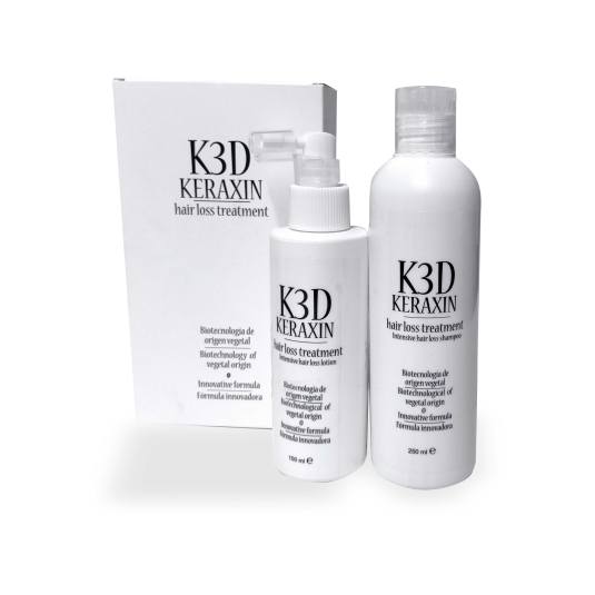 keraxin 3d pack champu 250ml+ tonico capilar 150ml anticaida