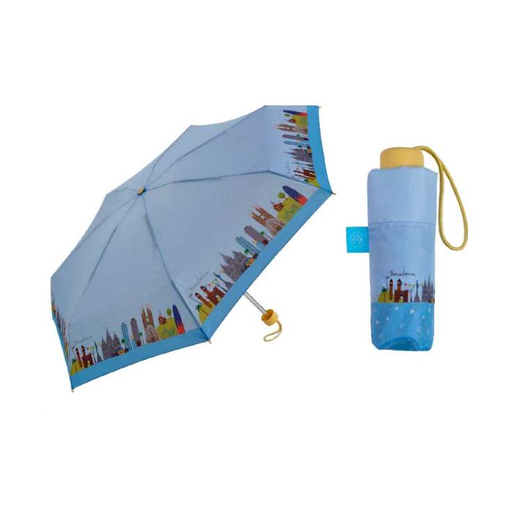 paraguas plegable pequeño lovely streets barcelona 18cm paraguas plegable pequeño lovely streets barcelona 18cm