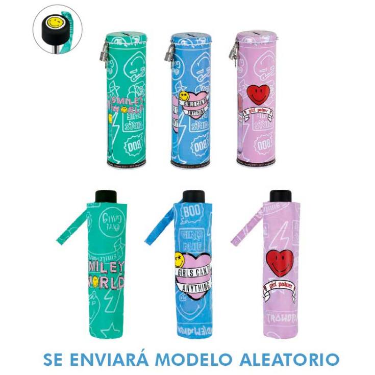 paraguas plegable smiley funny umbrellas en lata diseños surtidos paraguas plegable smiley funny umbrellas en lata diseños surtidos