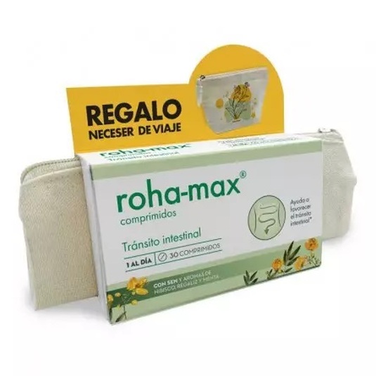 roha-max transito intestinal 30 comprimidos + neceser