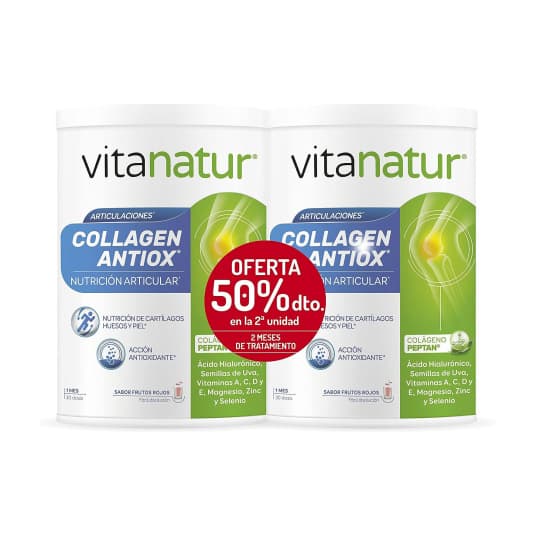 vitanatur collagen antiox plus duplo 2x36 g