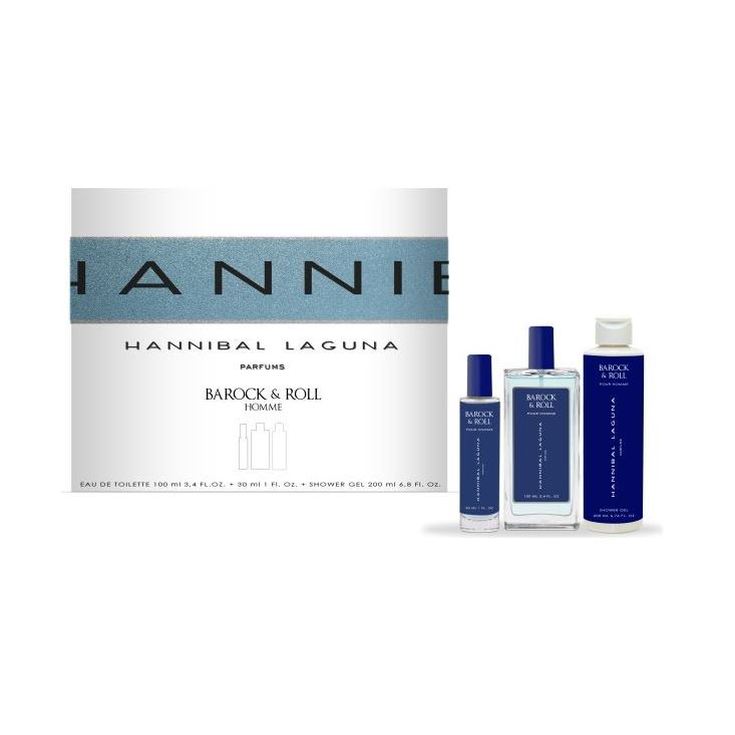 hannibal laguna homme barock&rok 100ml estuche 3 piezas hannibal laguna homme barock&rok 100ml estuche 3 piezas