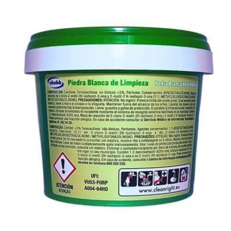 chubb piedra blanca limpieza 500g