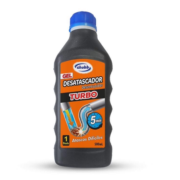 chubb desatascador turbo 500ml chubb desatascador turbo 500ml