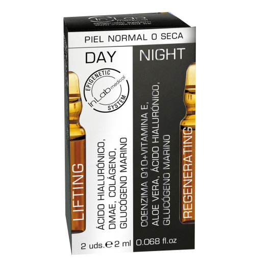 inlab duo day&night ampollas lifting + regenerating piel seca 2 unidades