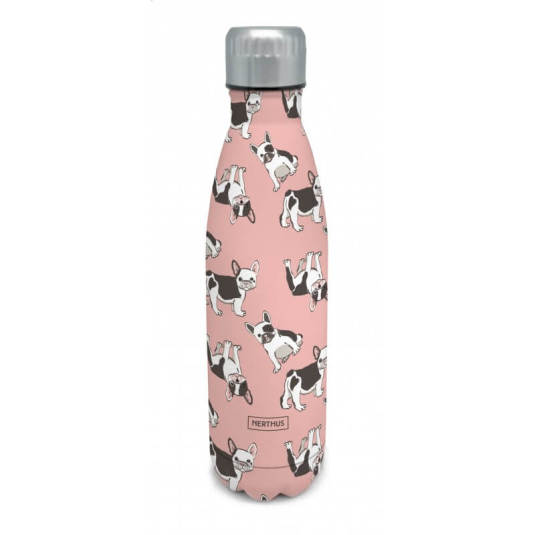 nerthus botella termo perros rosa 500 ml