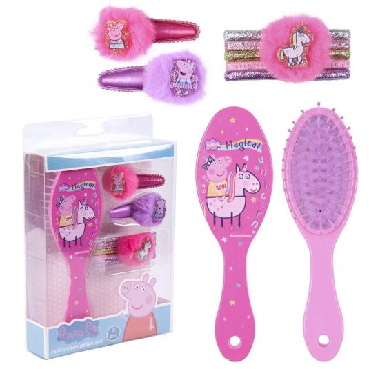 set peppa pig cepillo y accesorios cabello 8 piezas set peppa pig cepillo y accesorios cabello 8 piezas
