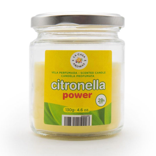 vela perfumada tarro citronela 130g