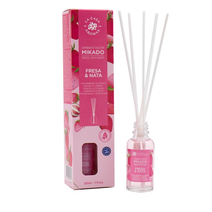 casa de los aromas mikado fresa & nata 30ml casa de los aromas mikado fresa & nata 30ml