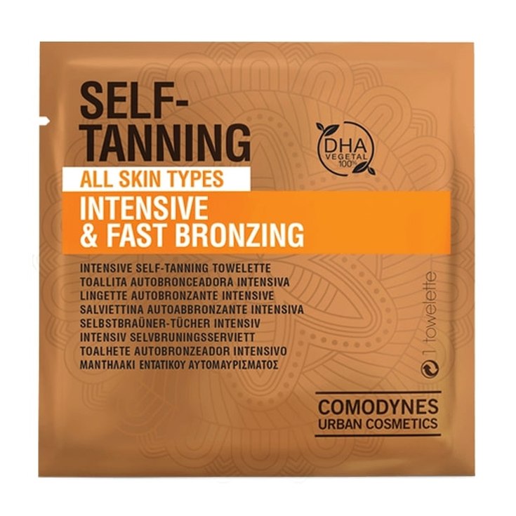 comodynes self-tanning intensive & fast brozing toallitas autobronceadoras piel normal 8ud