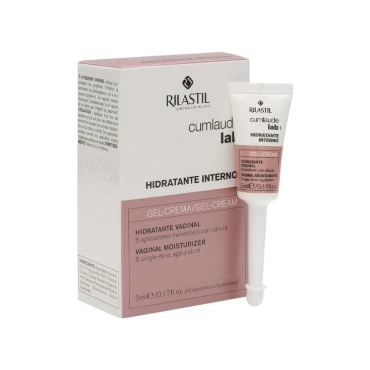 cumlaude lab hidratante interno gel crema 6 aplicadores 6ml