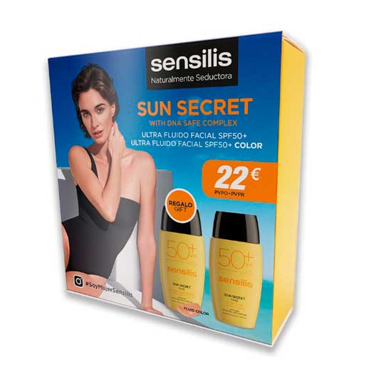 sensilis sun secret pack ultra fluido facial solar spf50+ultra fluido facial solar color sensilis sun secret pack ultra fluido facial solar spf50+ultra fluido facial solar color