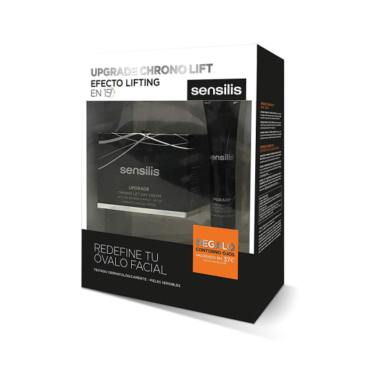 sensilis upgrade chrono lift efecto lifting crema día 50ml set regalo 2 piezas sensilis upgrade chrono lift efecto lifting crema día 50ml set regalo 2 piezas