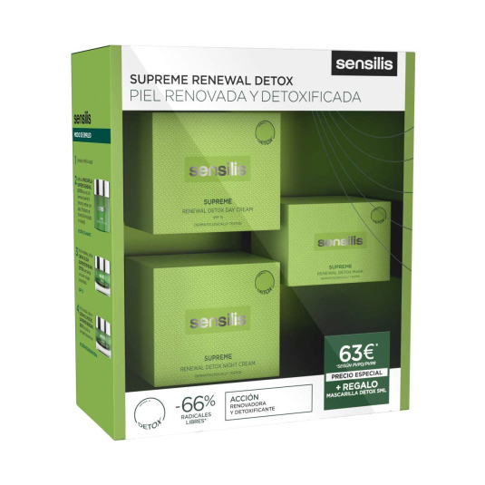 sensilis supreme renewal detox crema de día y de noche 50ml set de belleza 3 piezas sensilis supreme renewal detox crema de día y de noche 50ml set de belleza 3 piezas