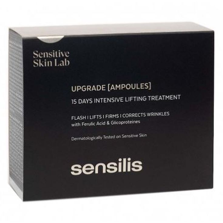 sensilis upgrade chrono lift 15 ampollas faciales antiedad 14 unidades