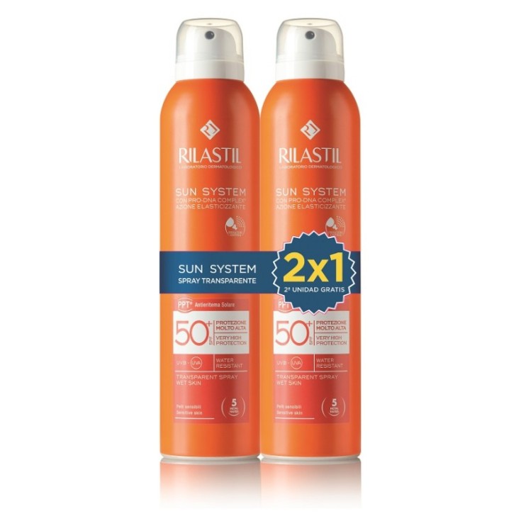 rilastil sun system 50+ spray solar transparente duplo 2x200ml rilastil sun system 50+ spray solar transparente duplo 2x200ml