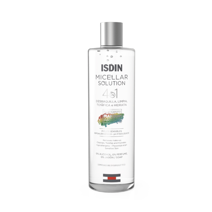 isdin micellar solution limpieza facial 4 en 1 400ml isdin micellar solution limpieza facial 4 en 1 400ml