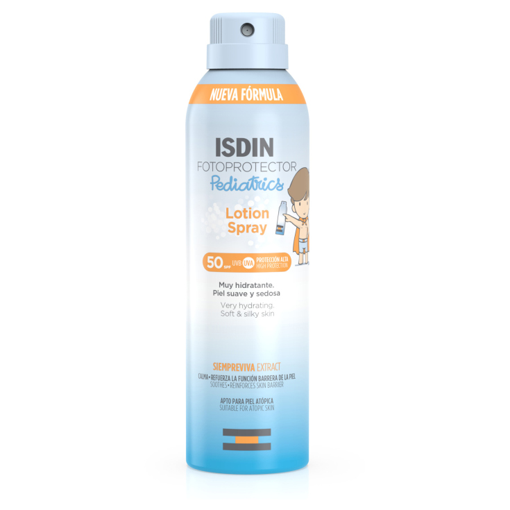 isdin fotoprotector corporal bebes-niños pediatrics lotion spray spf50 250ml isdin fotoprotector corporal bebes-niños pediatrics lotion spray spf50 250ml