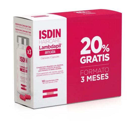 isdin lambdapil anticaida 180 capsulas 20% gratis