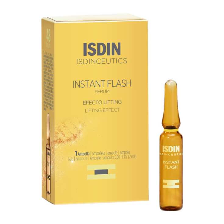 isdinceutics instant flash serum ampollas