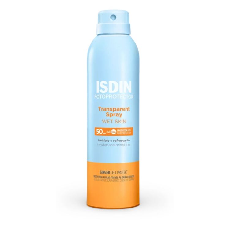 isdin fotoprotector transparent spray wet skin spf50 250ml