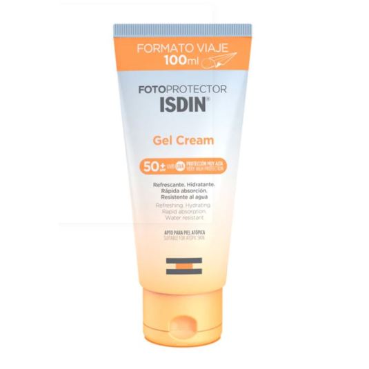 isdin fotoprotector gel cream spf 50+ formato viaje 100ml