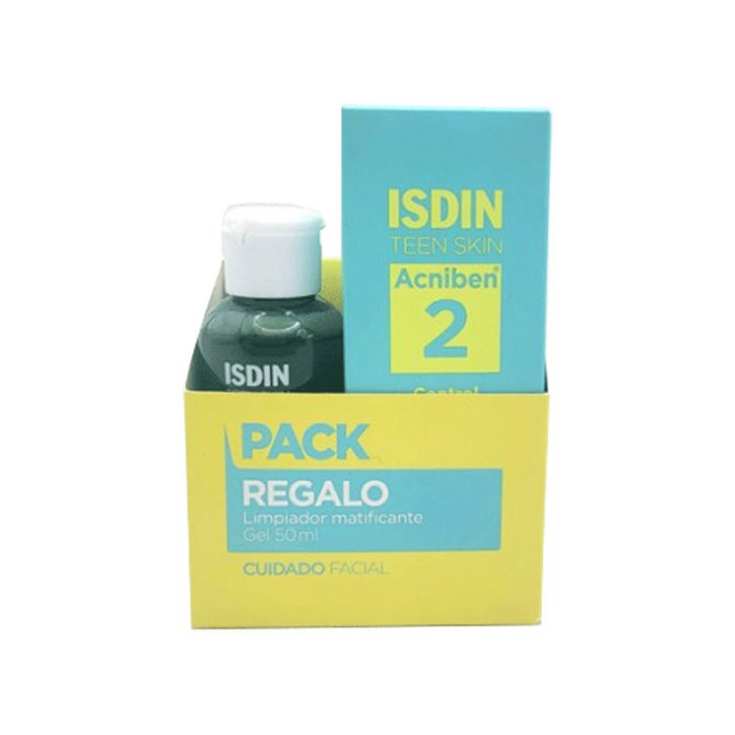 isdin acniben pack gel limpiador 40ml +control brillos y granos isdin acniben pack gel limpiador 40ml +control brillos y granos