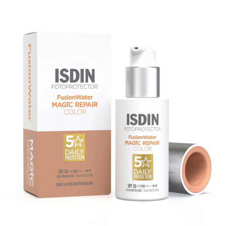isdin fusion water magic repair color spf50 50ml isdin fusion water magic repair color spf50 50ml