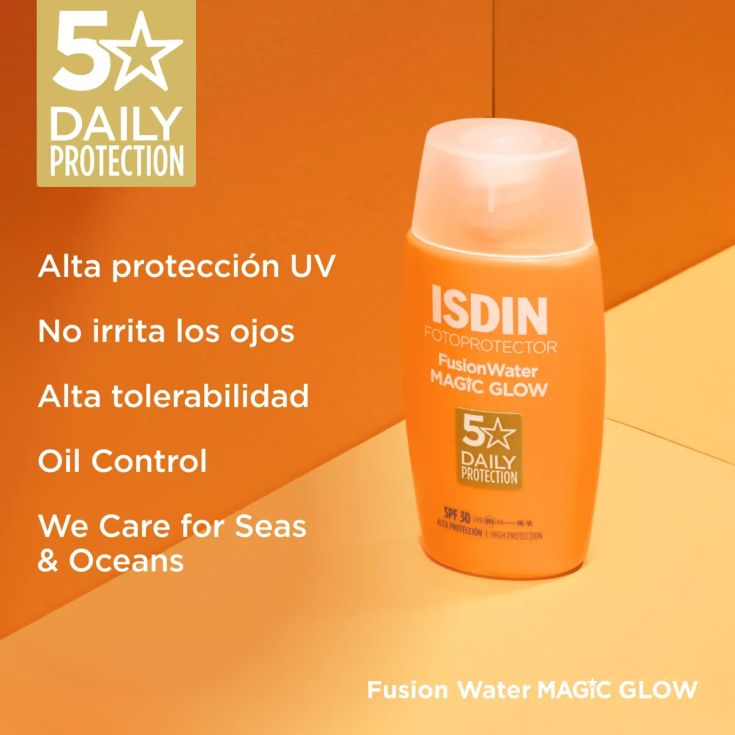 isdin fusion water magic glow spf30 50ml